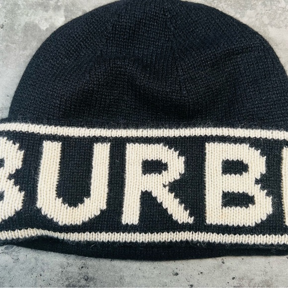 Burberry Accessories - Burberry Logo Cashmere Stocking Cap